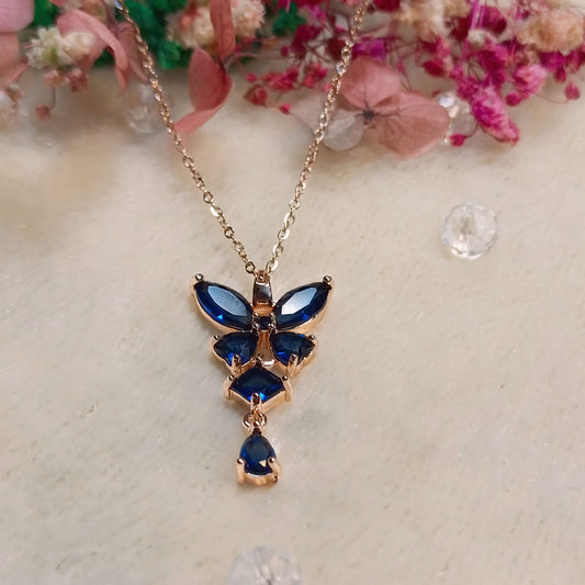The Blue Butterfly Elegance Pendant